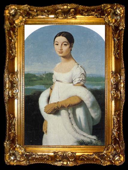 framed  Jean-Auguste Dominique Ingres Mademoiselle Riviere, ta009-2